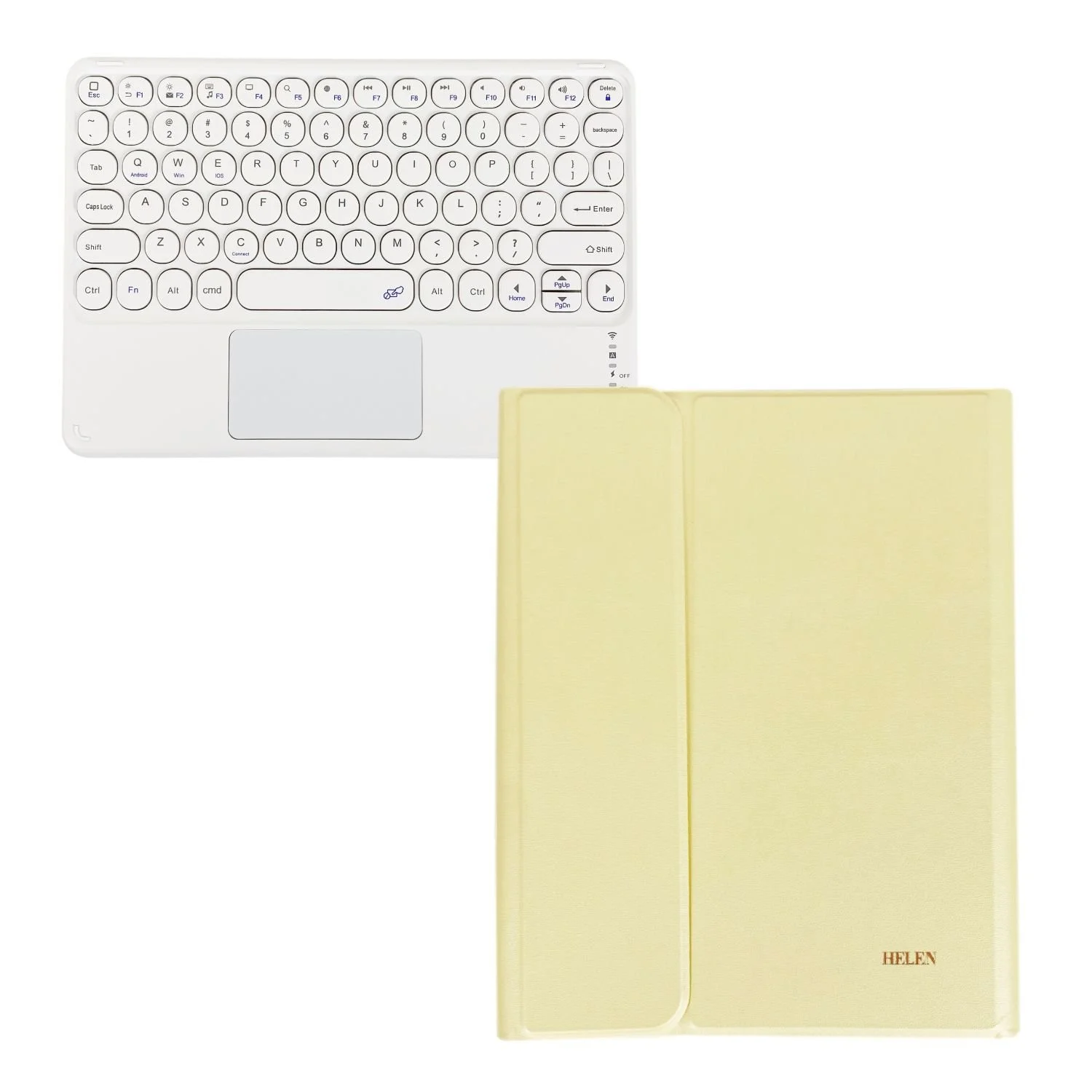 iPad Series - Director Leather Keyboard Case - Lily Yellow